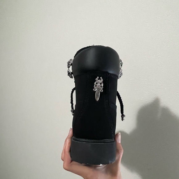 SOLD Chrome Hearts Timberland boot with authentic Chrome Hearts Hardwear - Picture 3 of 8